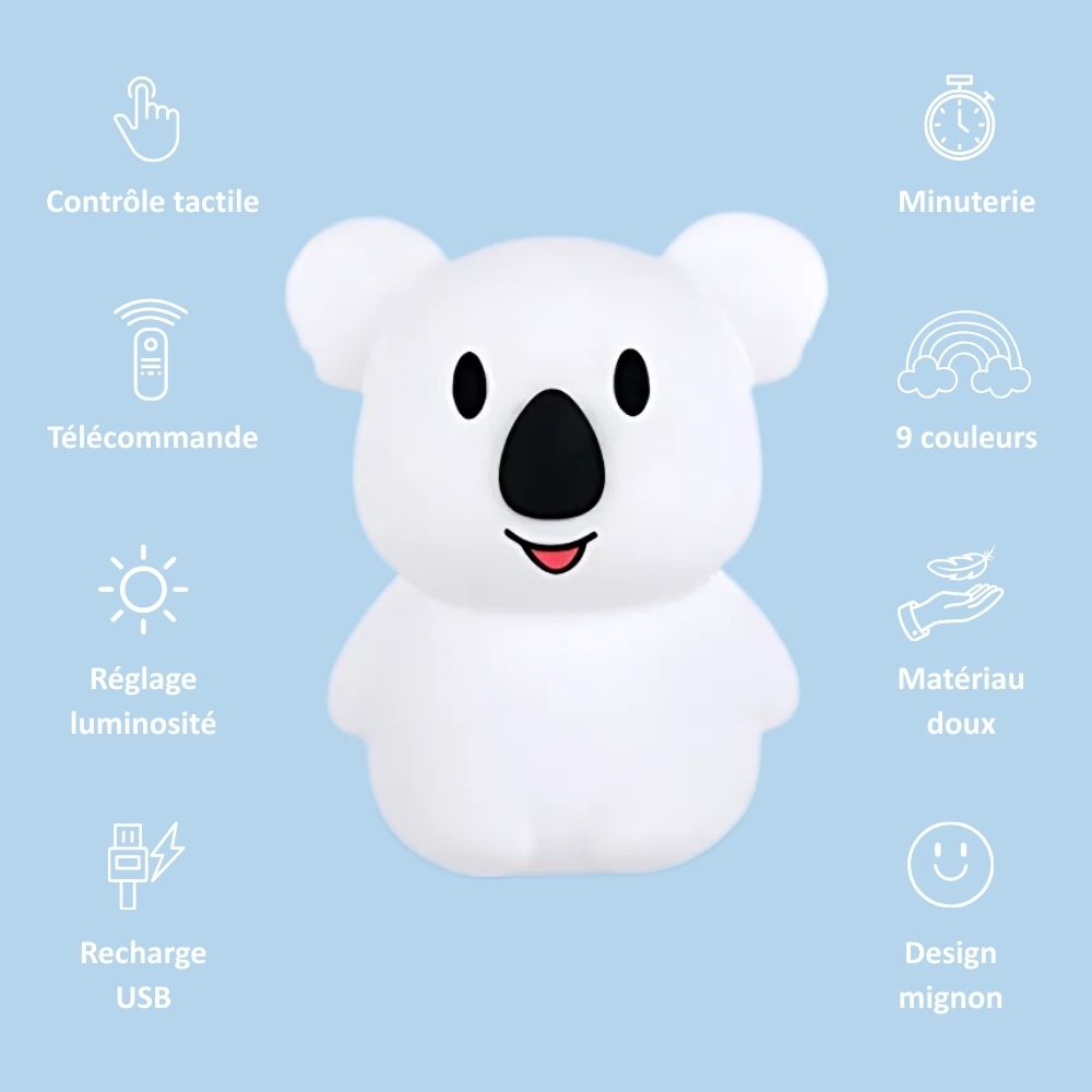 Veilleuse mignonne en forme de koala