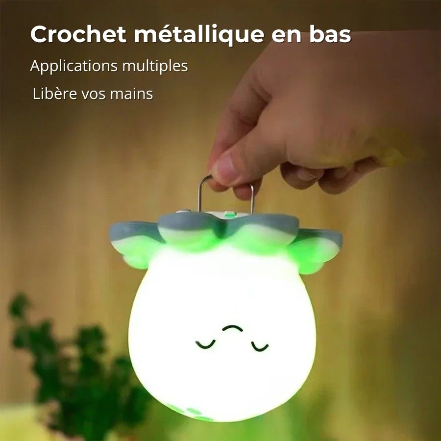 Veilleuse pieuvre en silicone avec chargeur USB
