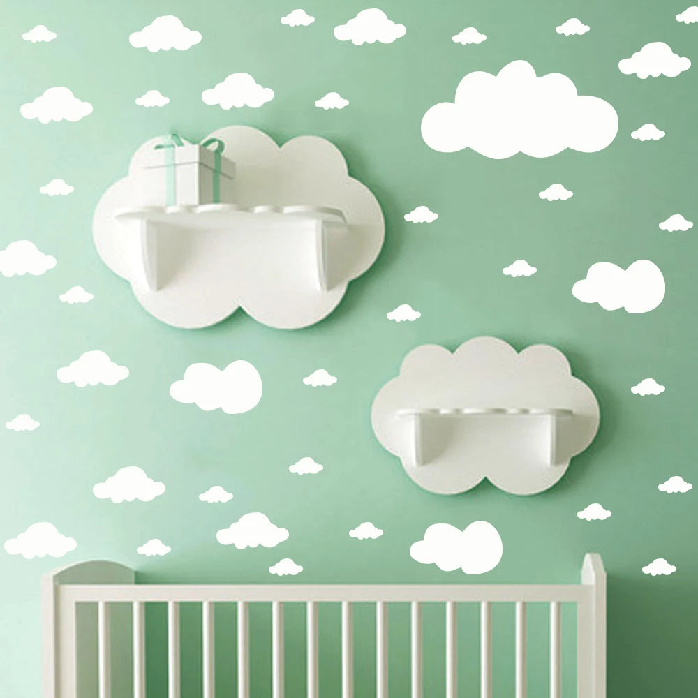 Autocollants muraux à motif nuage