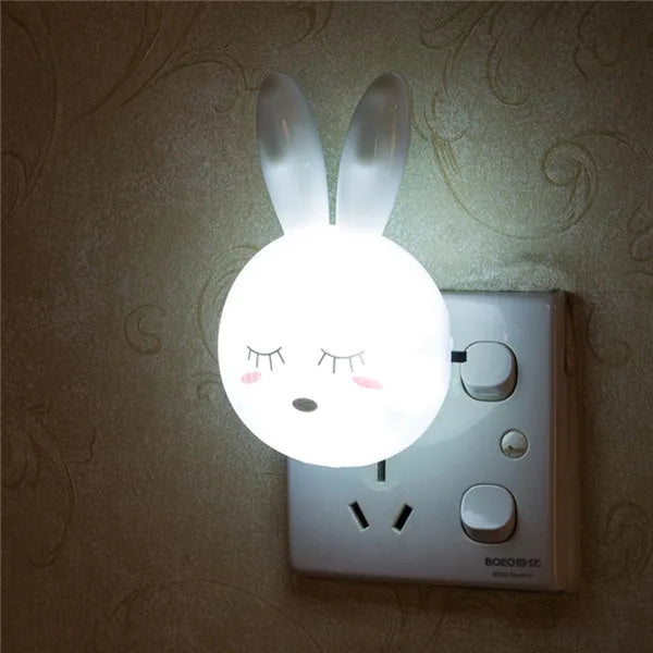 Lampe à applique murale en forme de lapin
