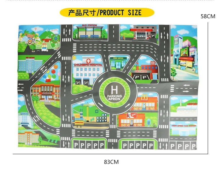 Tapis de route éducatif pour enfants