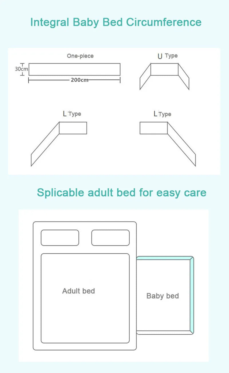 Tour de lit de protection pour bébé
