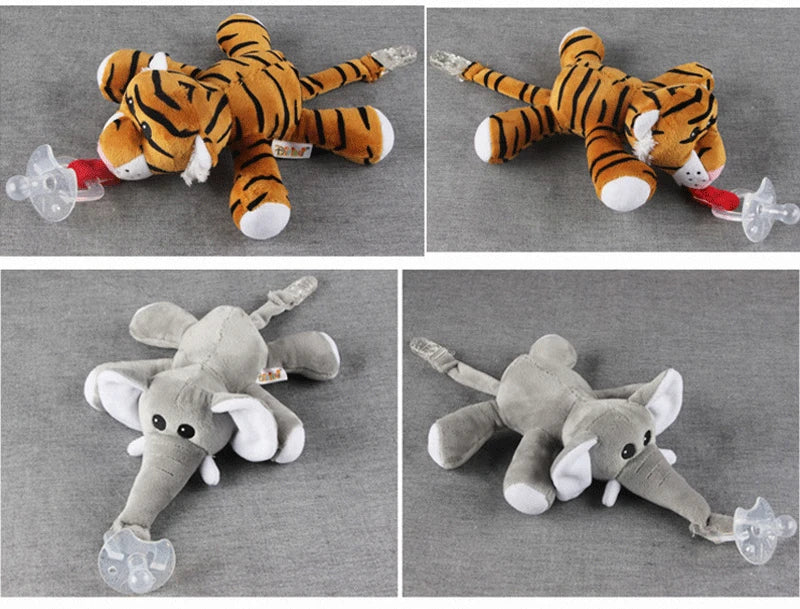 Tétine pour nouveau-né avec animaux en peluche