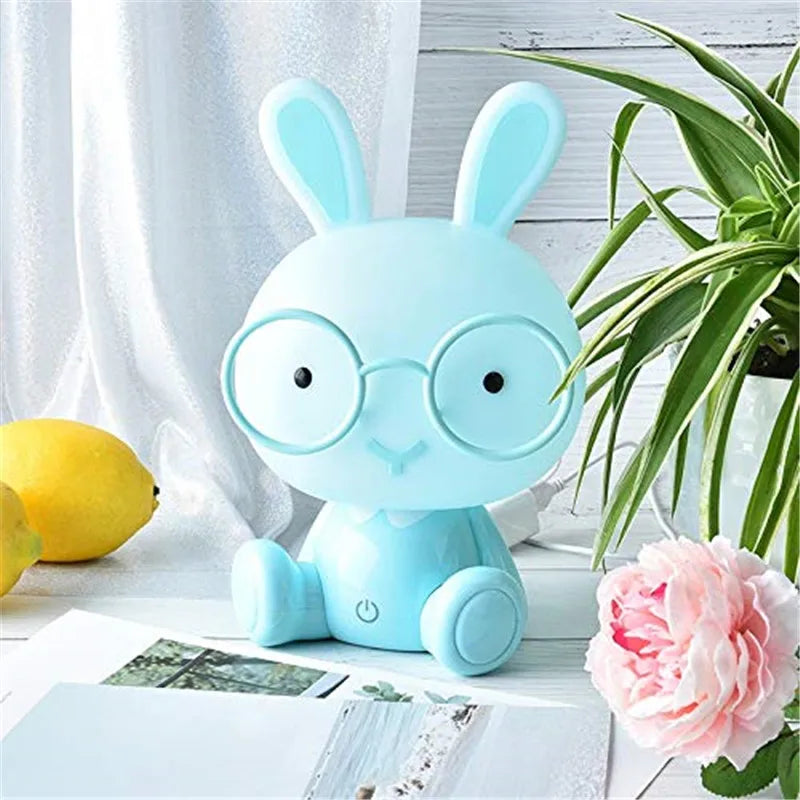 Veilleuse LED en forme de lapin de dessin animé