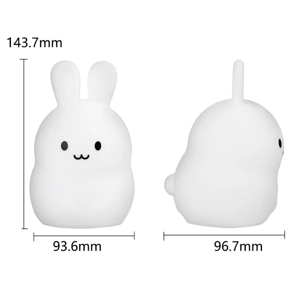 Veilleuse tactile en forme de lapin