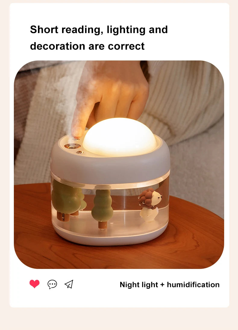 Humidificateur d’air avec veilleuse pour chambre de bébé