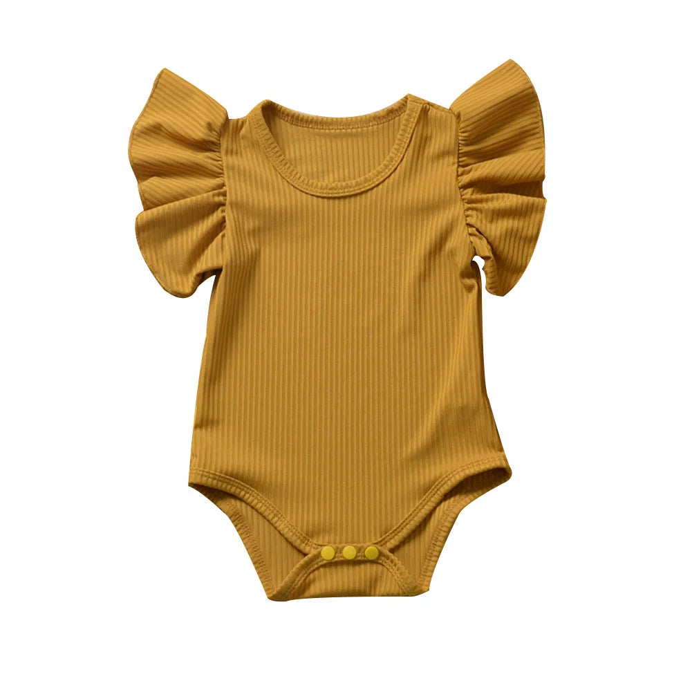 Barboteuse à manches courtes pour petite fille