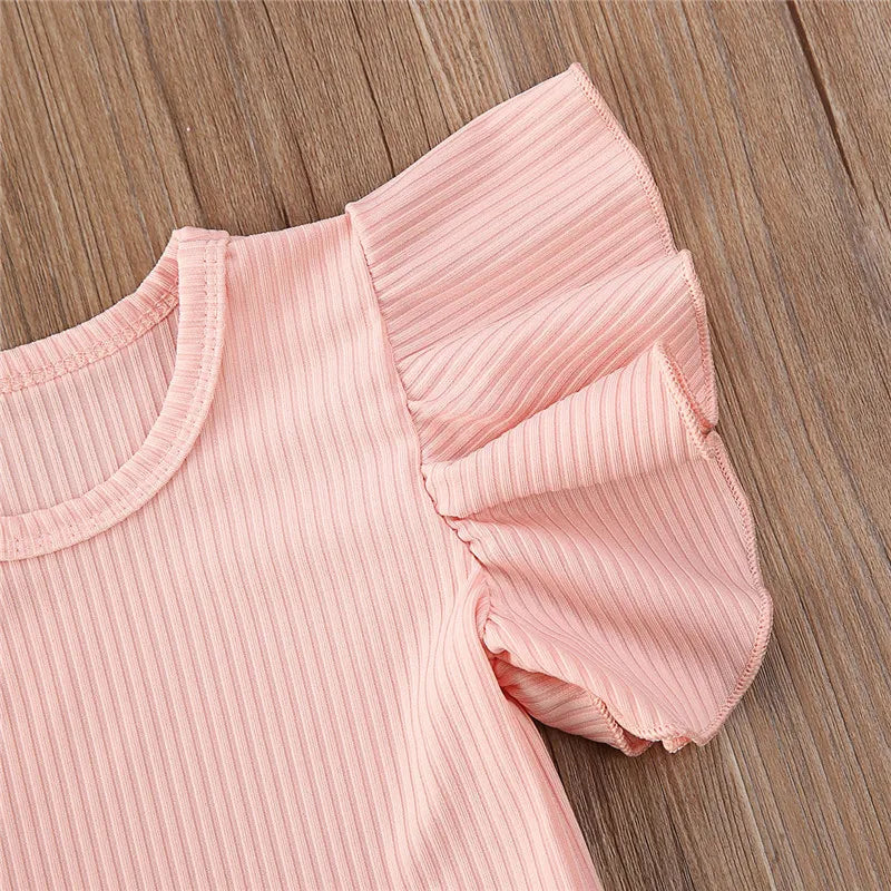 Barboteuse à manches courtes pour petite fille
