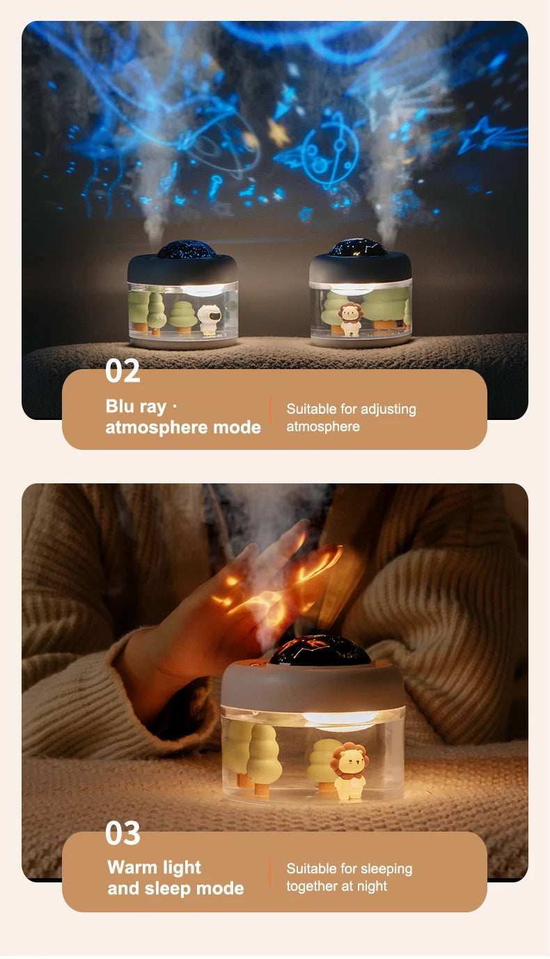 Humidificateur d’air avec veilleuse pour chambre de bébé