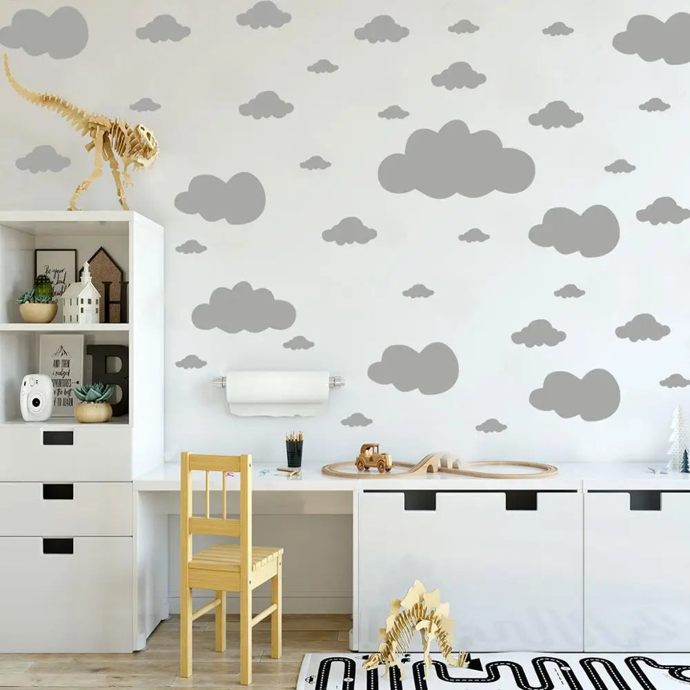 Autocollants muraux à motif nuage