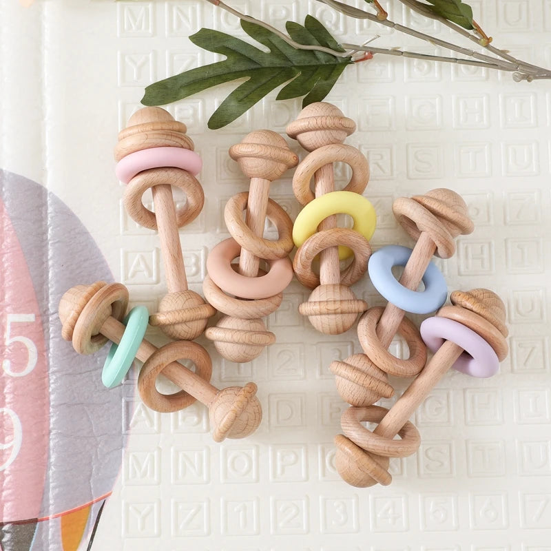 Hochet de dentition avec perles pour bébés