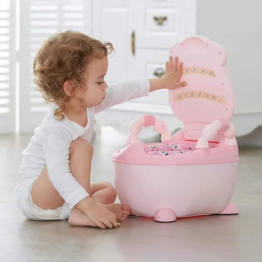 Pot portable motif vache pour bébé