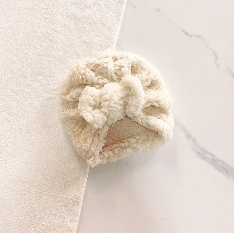 Turban pour bébé d’hiver en tissu épais