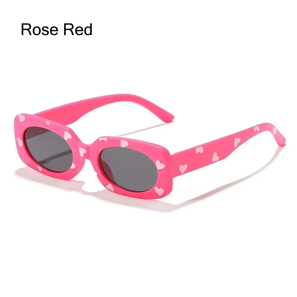 Lunettes de soleil à imprimé cœur pour enfants