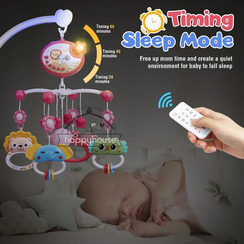 Mobile de berceau pour bébé avec animaux