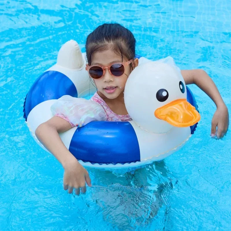 Bouée de natation gonflable en forme de canard