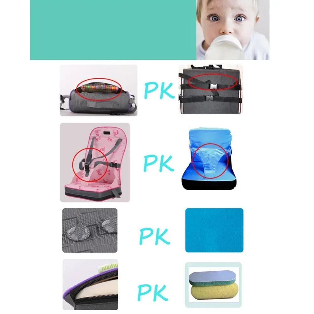 Chaise bébé portable bleu pour bébé