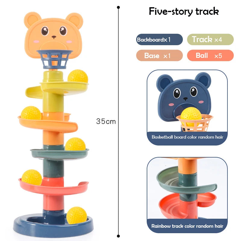 Jouet Montessori interactif pour bébé Roll Ball