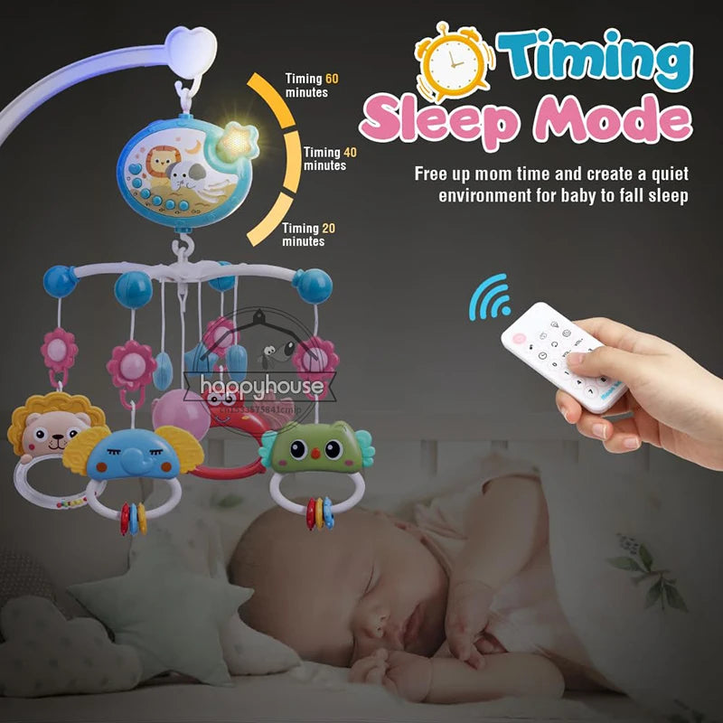 Mobile de berceau pour bébé avec animaux