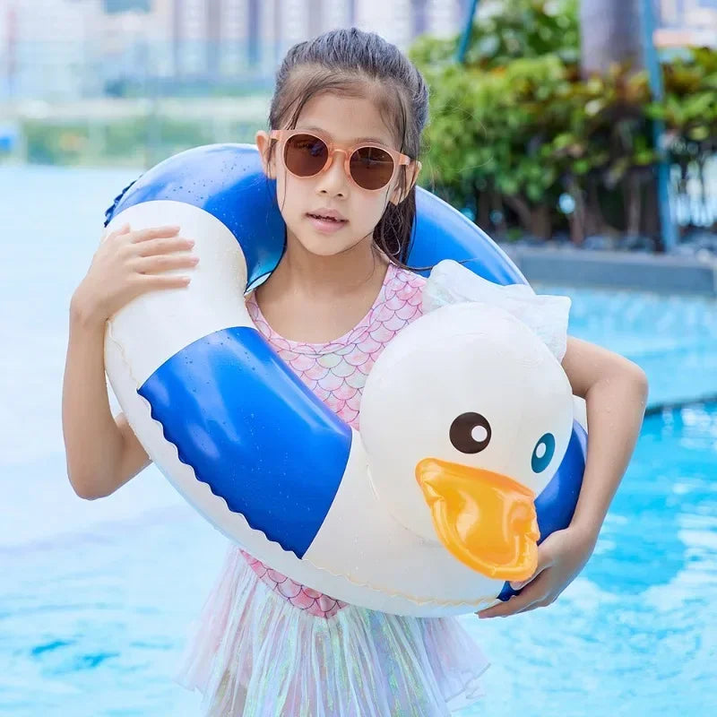 Bouée de natation gonflable en forme de canard
