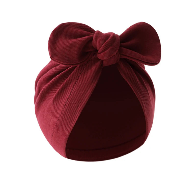 Turban élastique doux avec nœud papillon pour fille