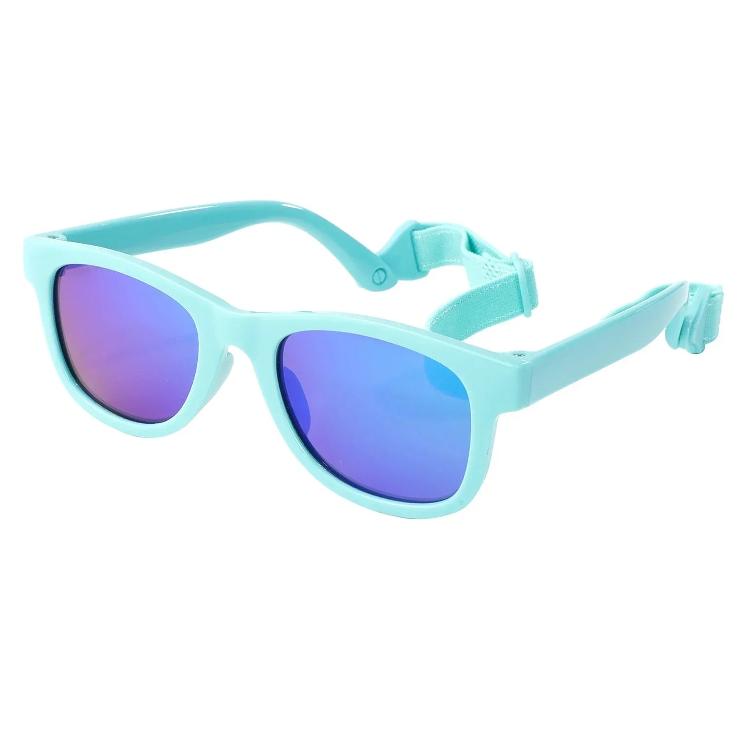 Lunette de soleil bébé carré avec lacet