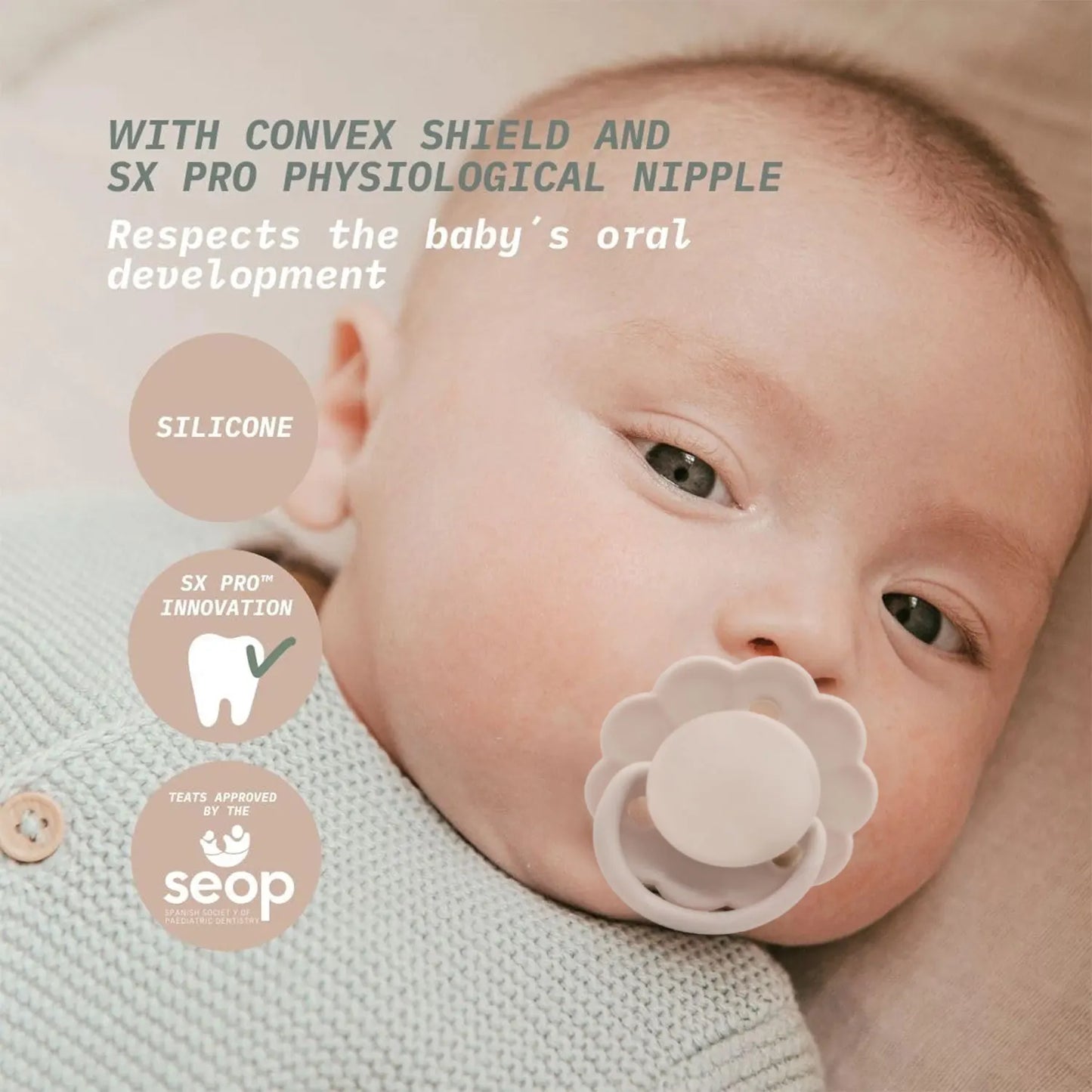 Nouvelle sucette en silicone souple pour bébé