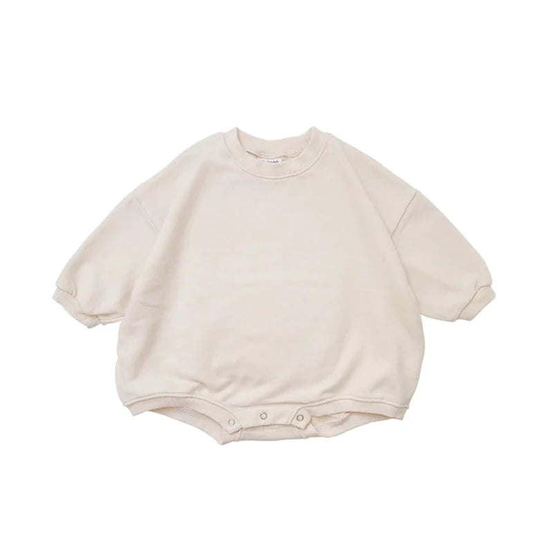 Barboteuse courte style sweat pour bébé