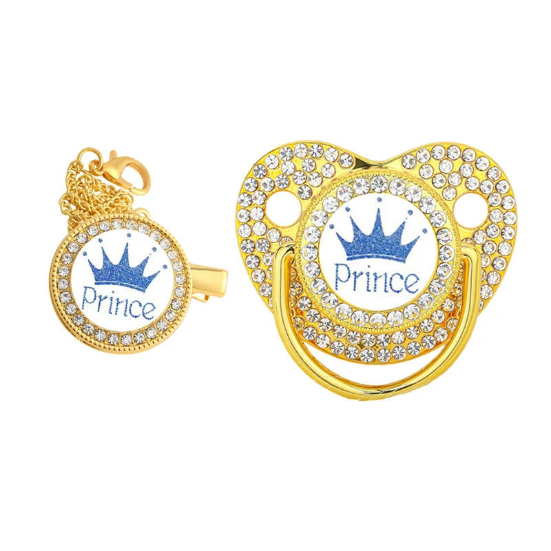 Sucette à motif de couronne pour bébé