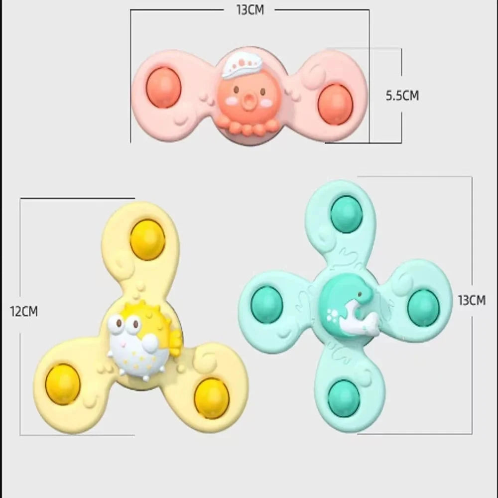 Lot de 3 Jouets de bain à motif d’animaux pour bébé