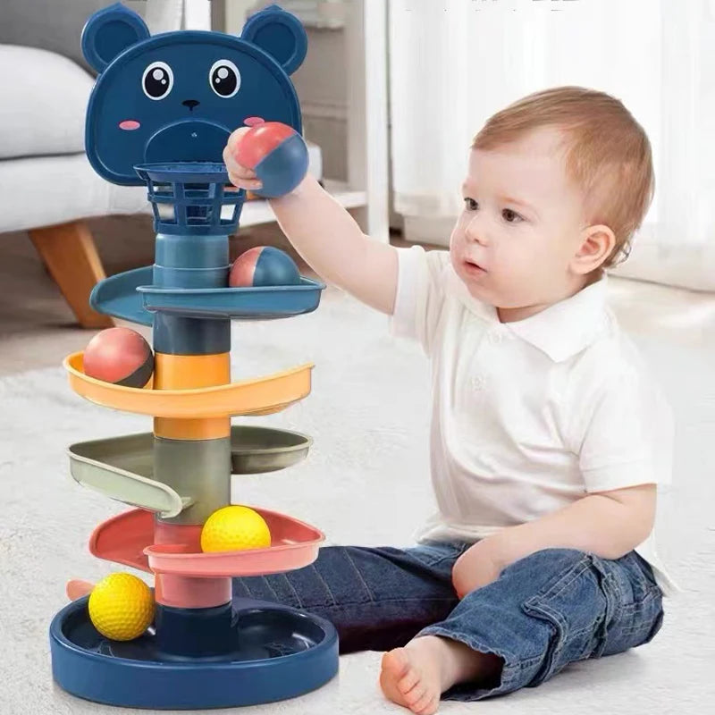 Jouet Montessori interactif pour bébé Roll Ball