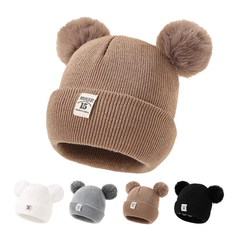 Bonnet bébé avec oreilles d'ours