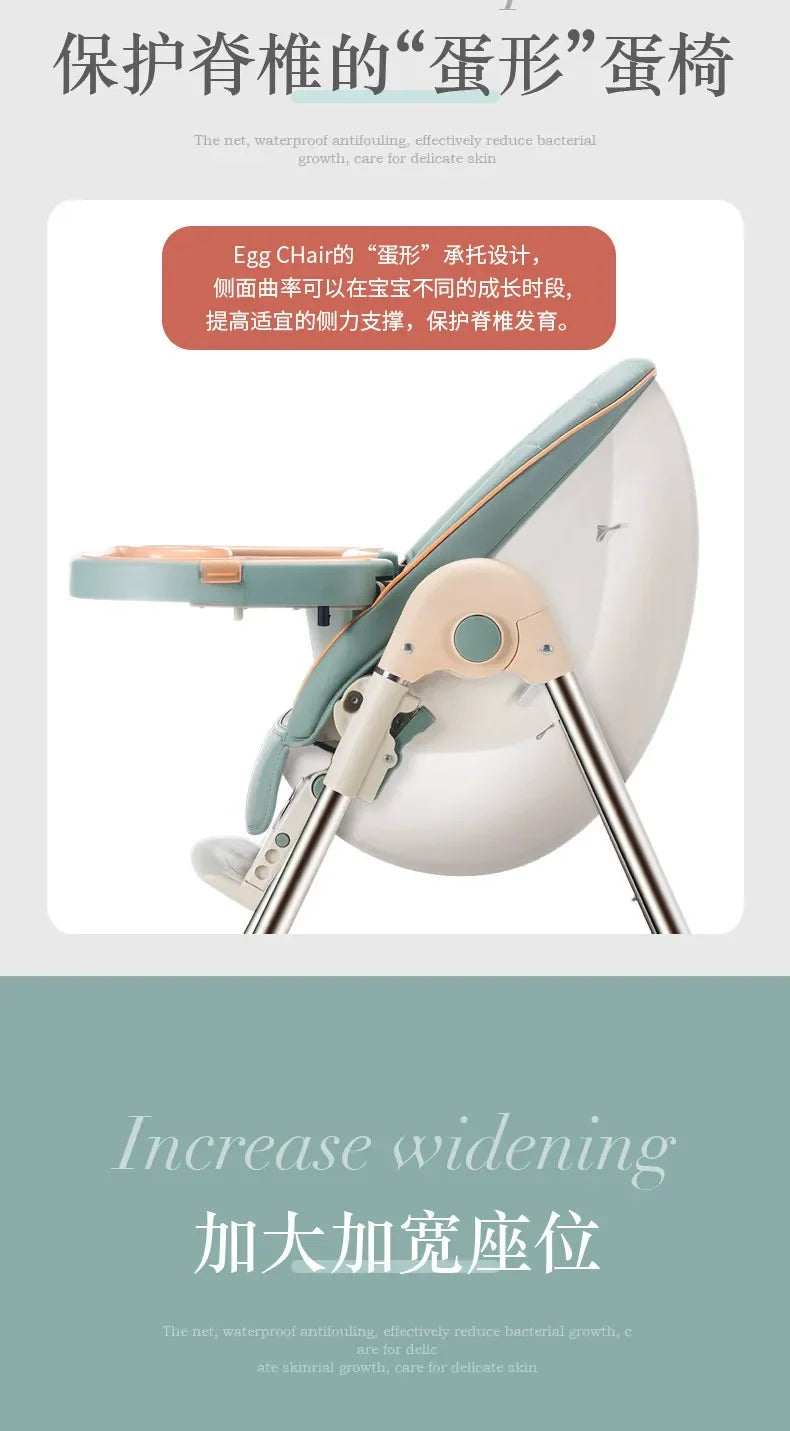 Chaises à manger pliantes pour bébés