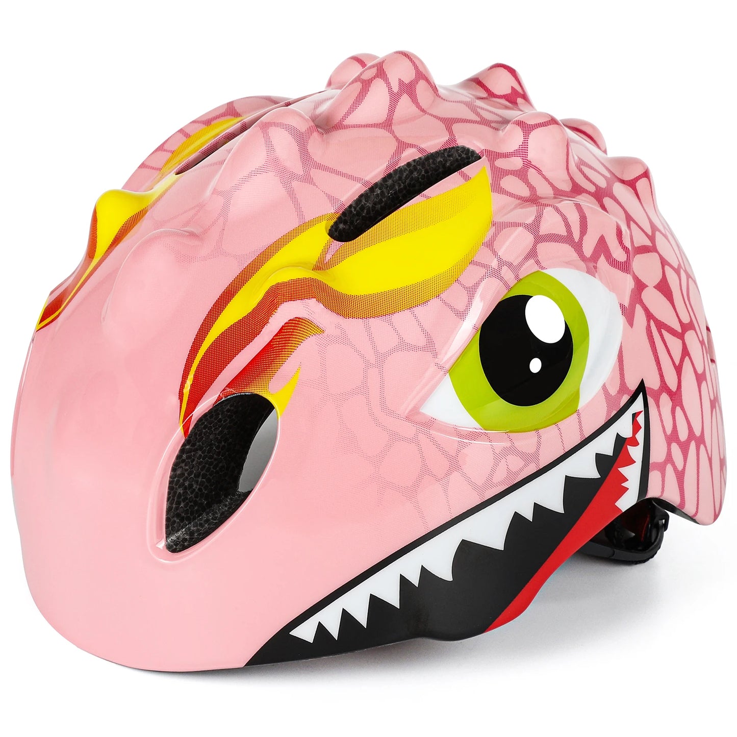 Casque de vélo à motif de dinosaure 3D pour enfants