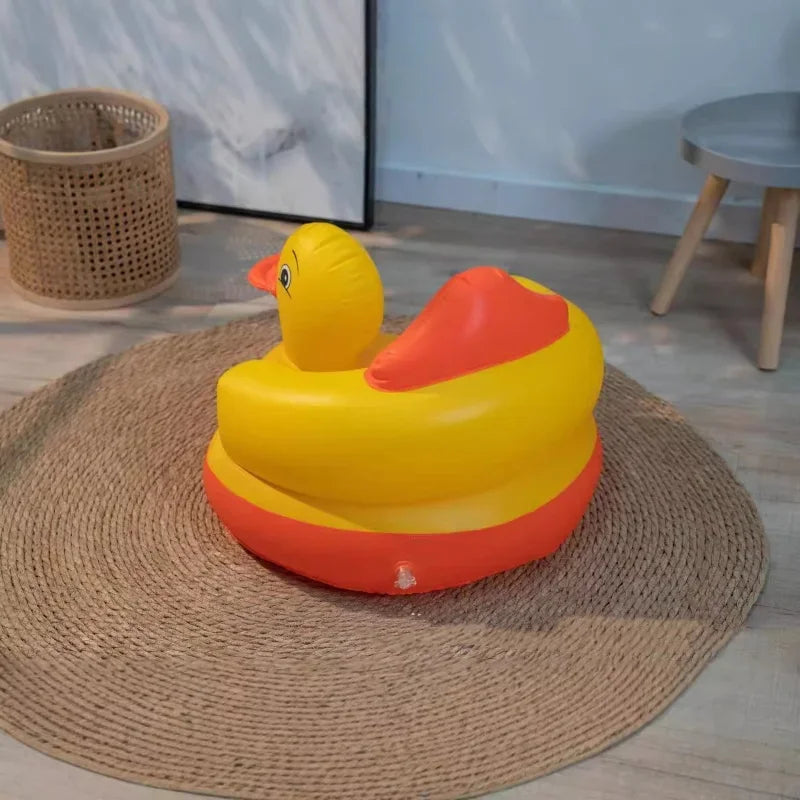 Jouet bébé siège gonflable en forme de canard