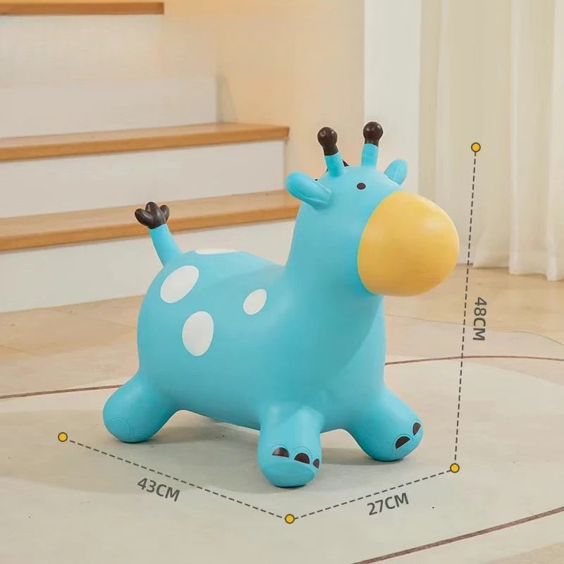 Trémie gonflable en forme de girafe