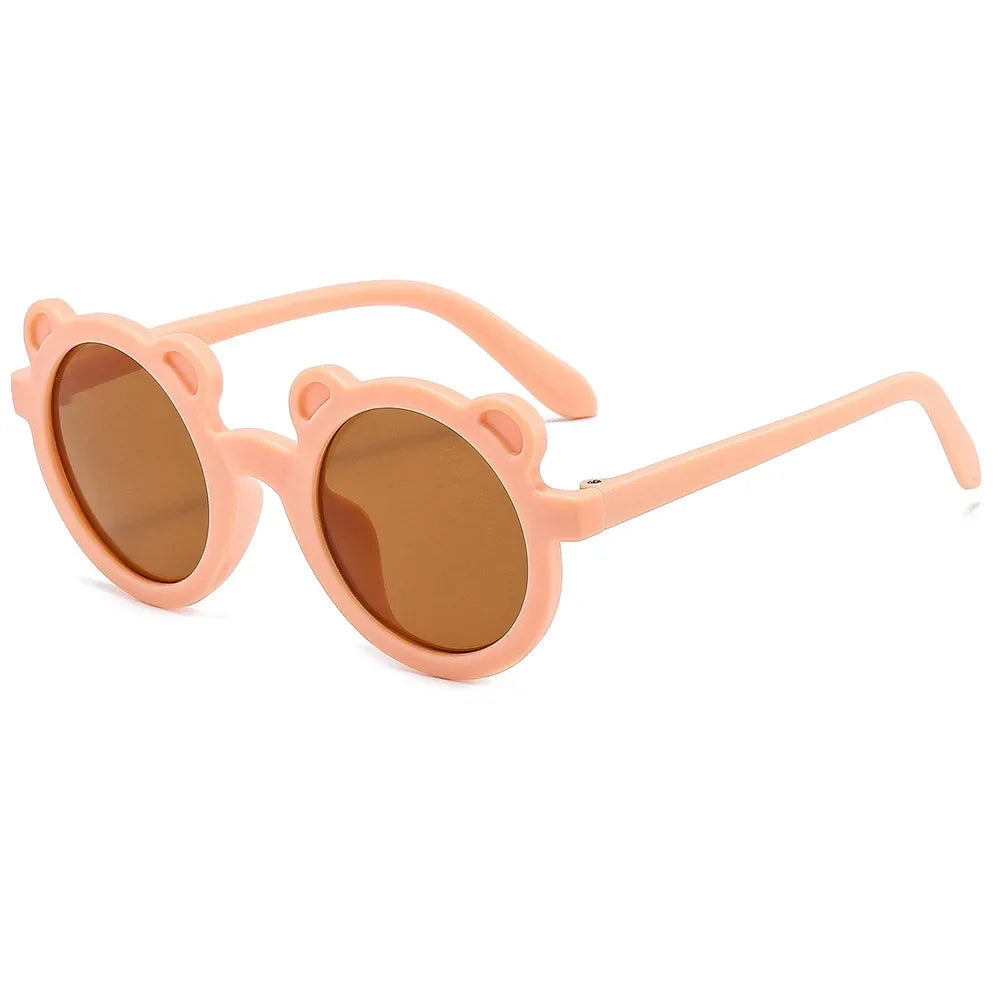 Lunette de soleil bébé ronde en forme d’ours