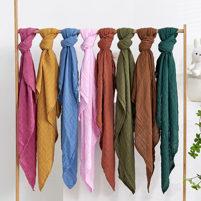 Couverture en tissu de mousseline pour bébé