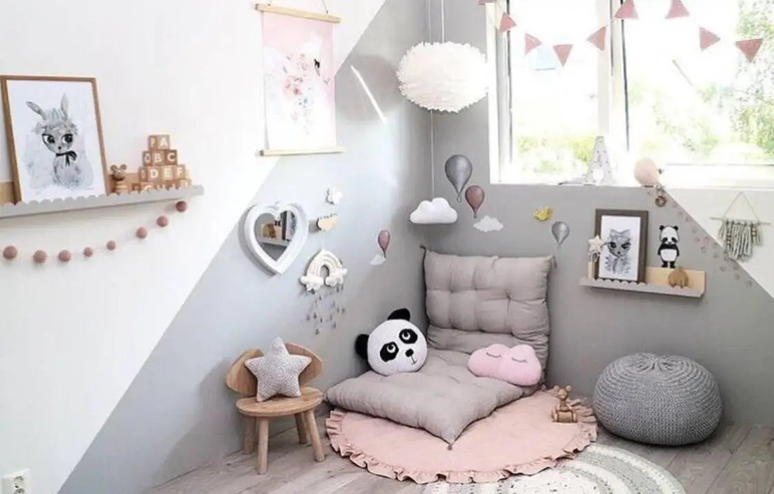 Tapis de sol bébé rond en dentelle douce