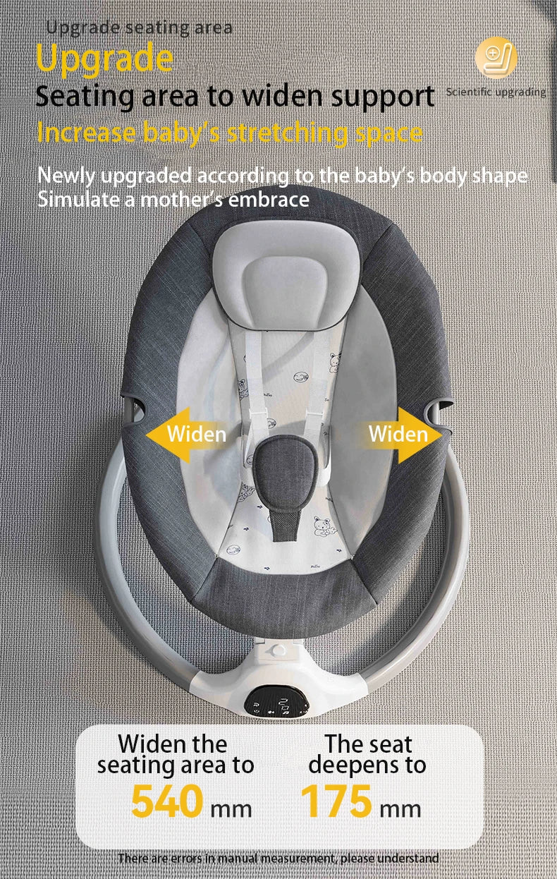 Berceau électrique et musical télécommandé pour bébé avec connexion Bluetooth