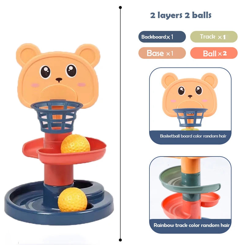 Jouet Montessori interactif pour bébé Roll Ball