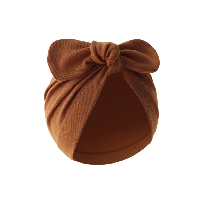 Turban élastique doux avec nœud papillon pour fille