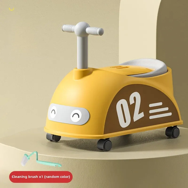 Pot de toilette motif voiture pour bébé