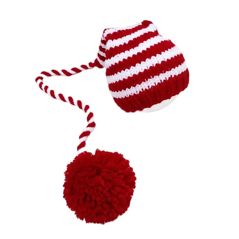 Chapeaux de noël tricoté pour nouveau-né