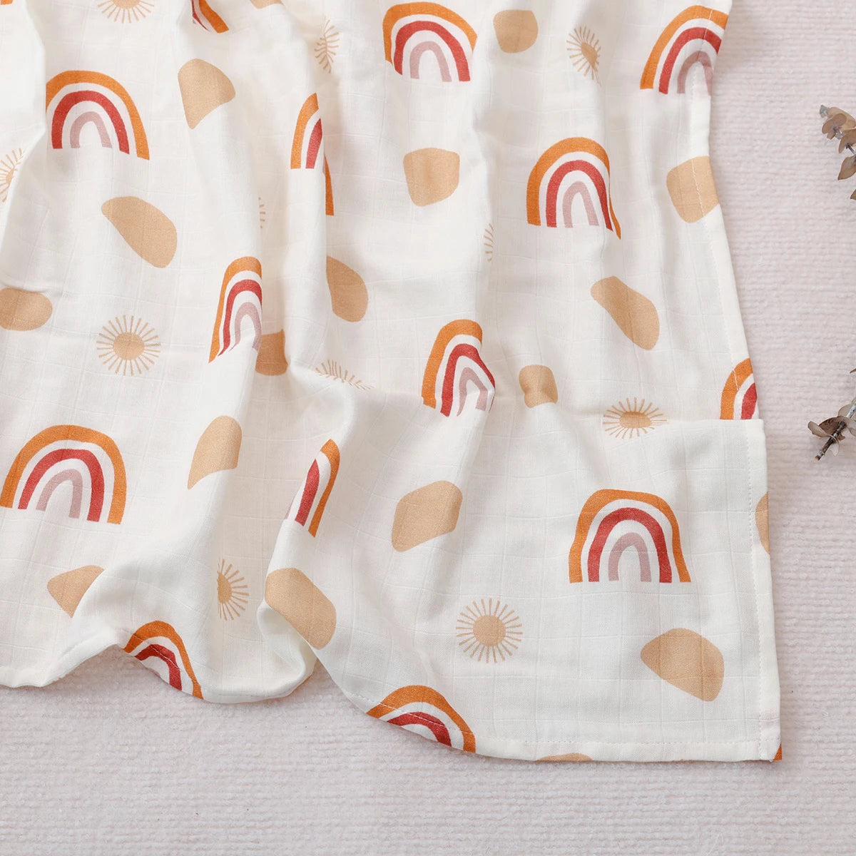 Couverture en mousseline de bambou et coton pour bébé