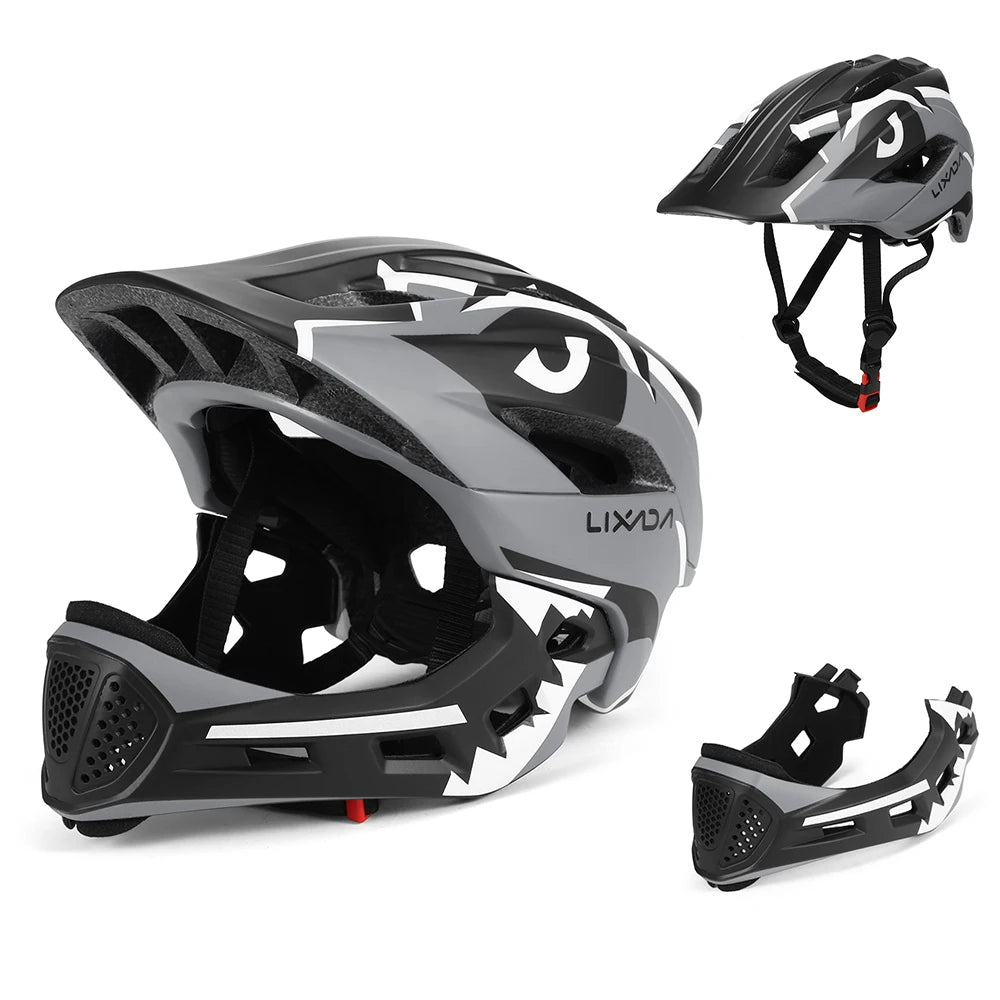 Casque vélo intégral détachable pour enfants VTT BMX