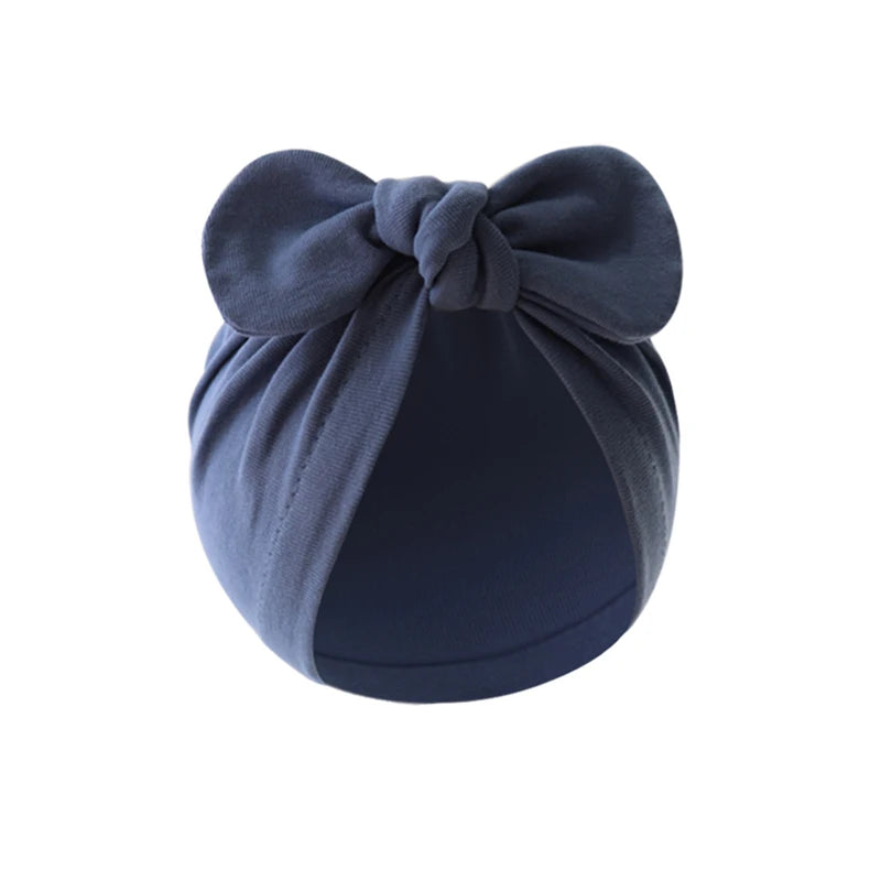 Turban élastique doux avec nœud papillon pour fille