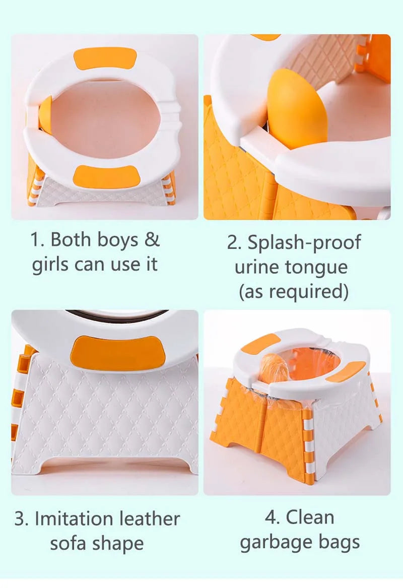 Pot d’urinoir pliable et portable pour bébé