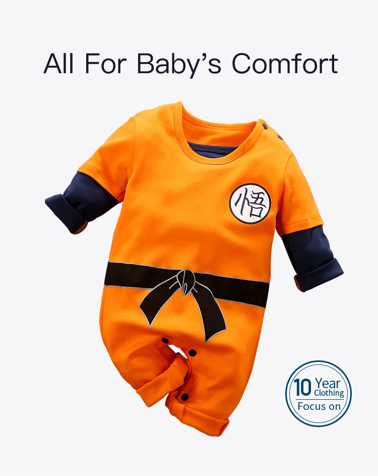 Grenouillère de style DBZ pour bébé