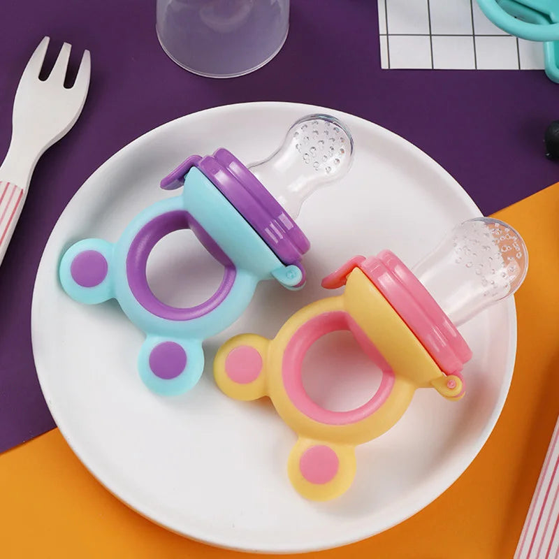 Tétine de dentition en silicone avec surfaces texturées